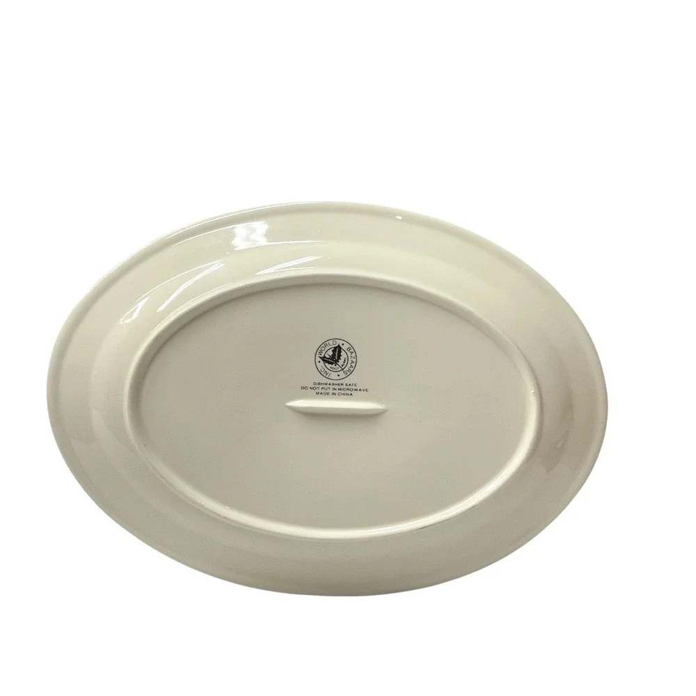 Royal‎ World Bazaars Holly Berry Christmas Thanksgiving Dinner Plate One Size